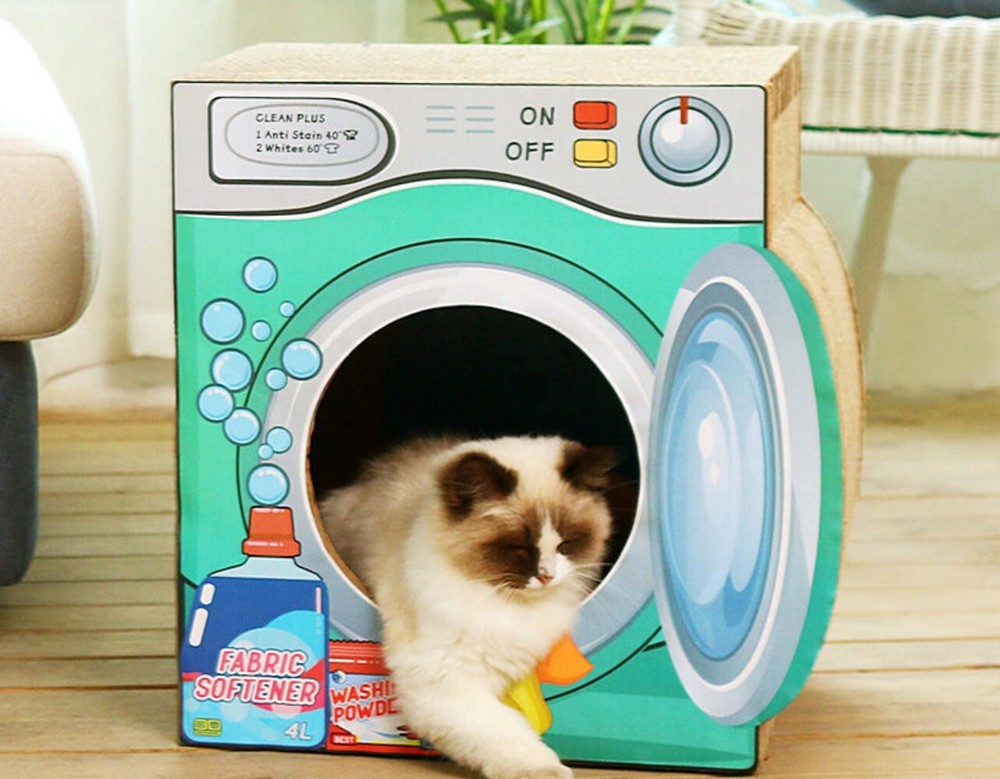 Cat house washing machine design-4 sided scratch post NEW