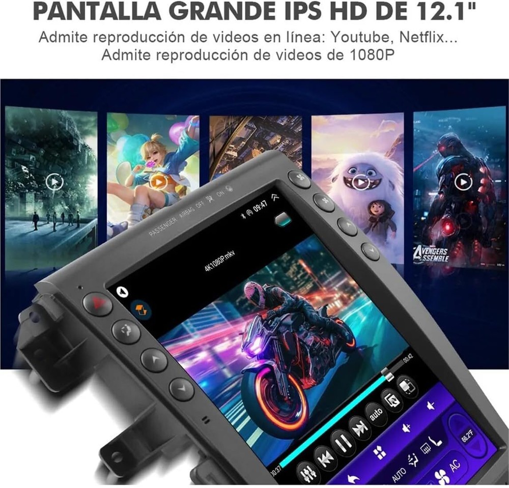 Stereo For Ford Edge 2011-2014 Android 13 Auto Carplay