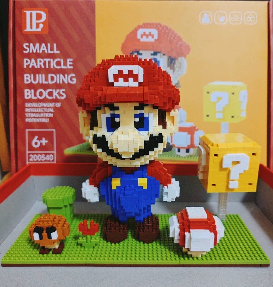 Super Mario Magic Blocks Set,2000 Pcs Mini Building Blocks Challenging Game Gift