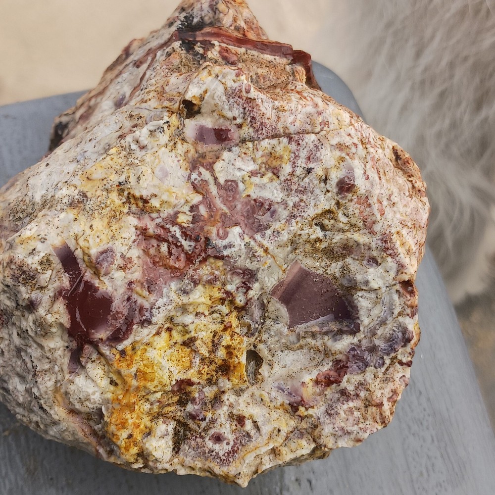 Highly Silicated Lithium Based Tiffany Stone Silicious Purple Agate