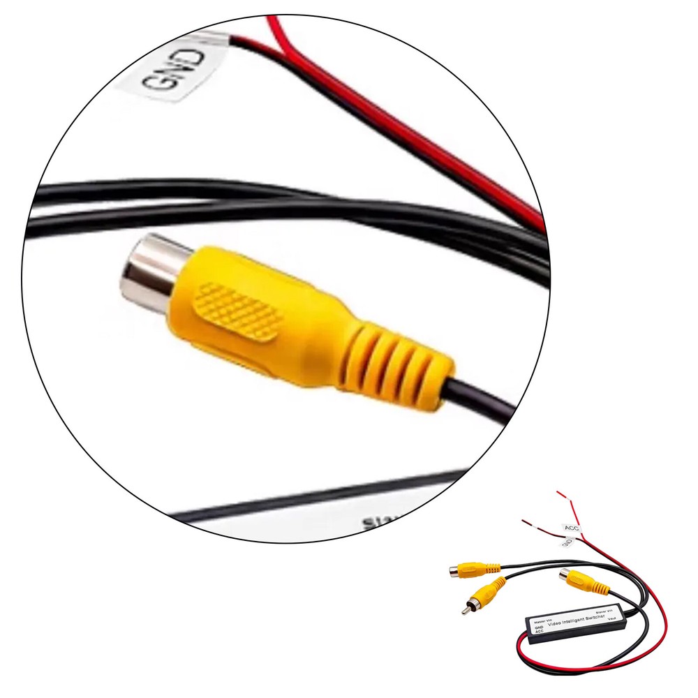 Car RCA Video Switch 2 Inputs 1 Output – Intelligent Auto Front/Rear Camera