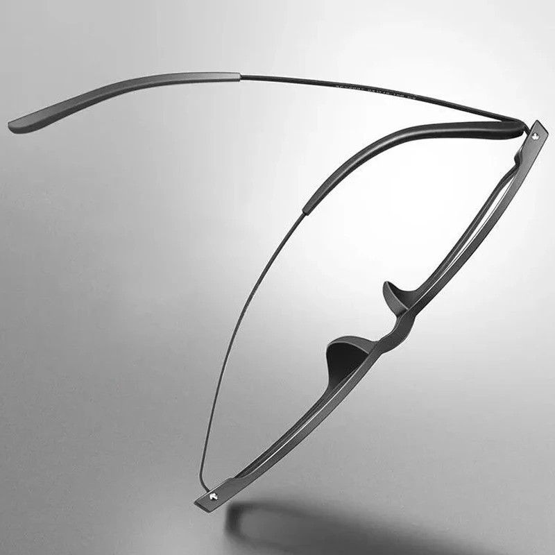 Progressive Multifocal Reading Glasses for Men Blue Light Blocking Titanium Arm