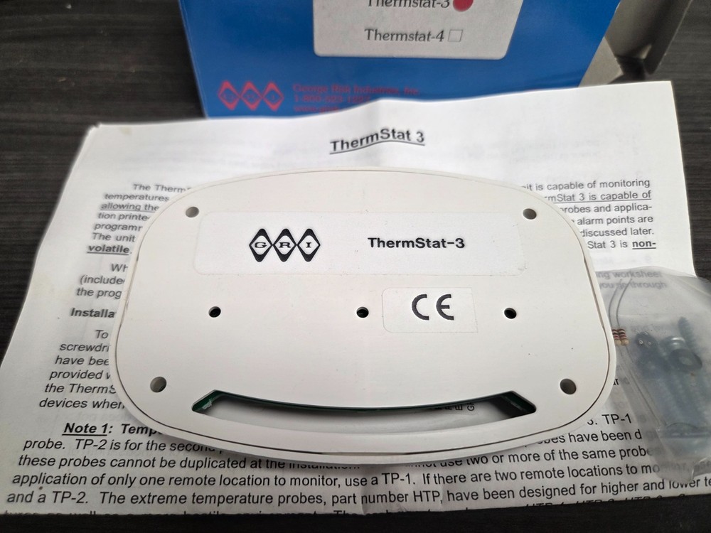 GRI Thermstat 3 programable temperature Monitoring Device