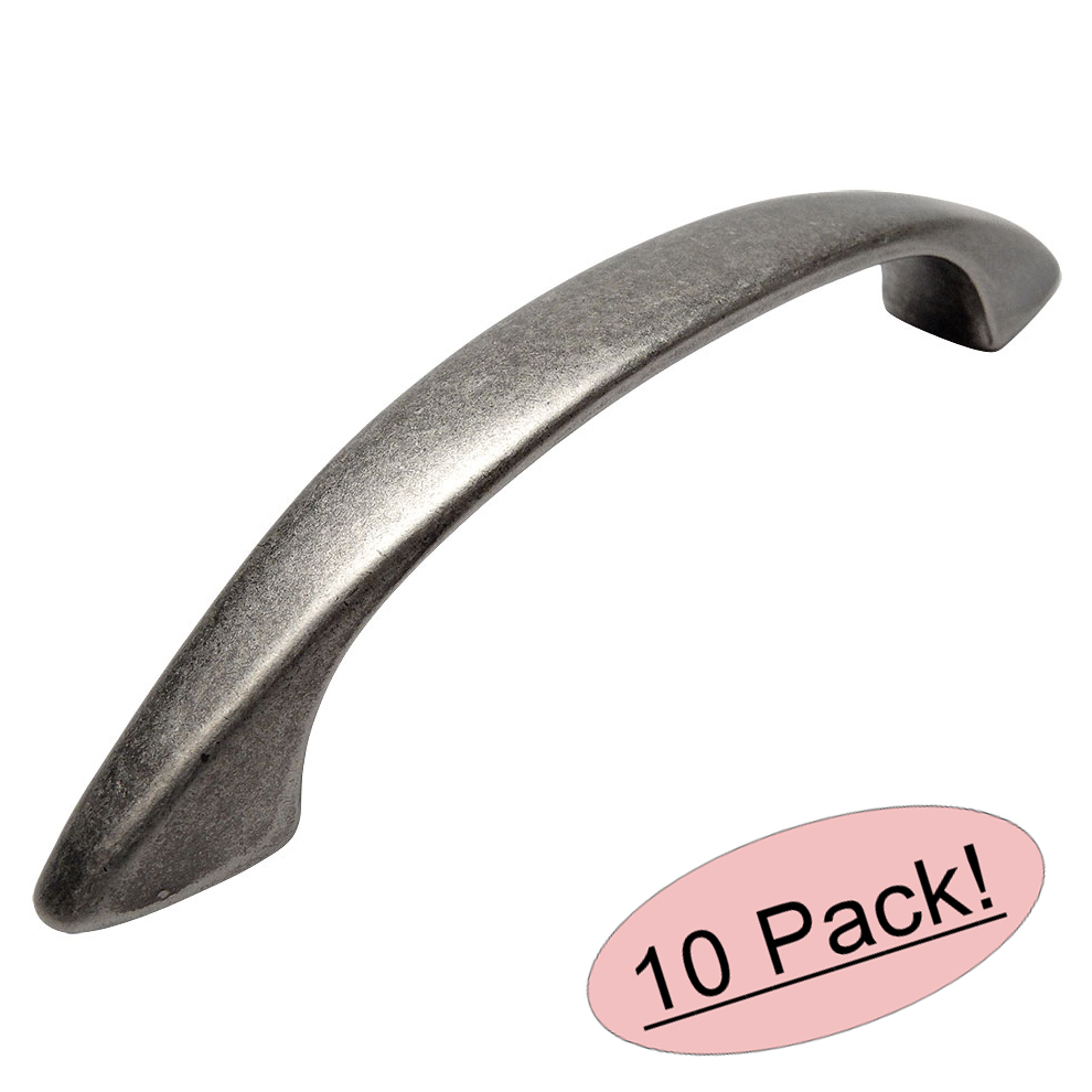 *10 Pack*  Cosmas Cabinet Hardware Weathered Nickel Handle Pulls #1387WN