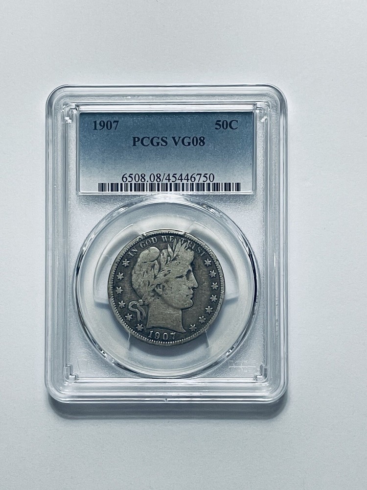 1907 Barber Half Dollar PCGS VG08