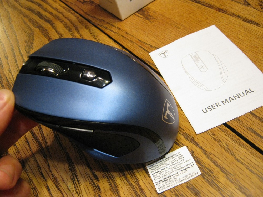 Poleyn 2.4G Wireless Optical Mouse Computer Mouse for Windows Mac PC Notebook