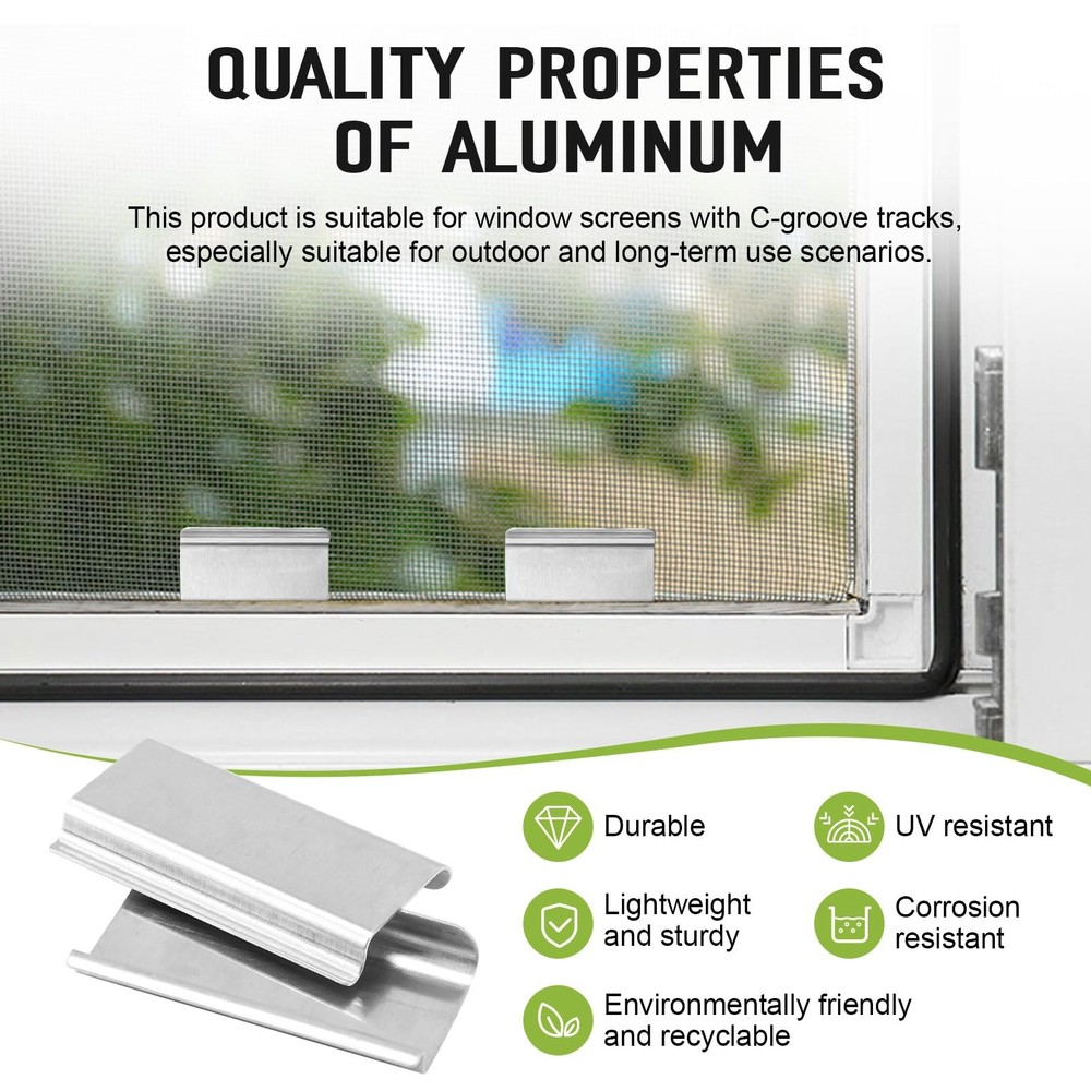 30 PCS Window Screen Pull Tabs Replacement, Durable Window Screen Spline Chan...