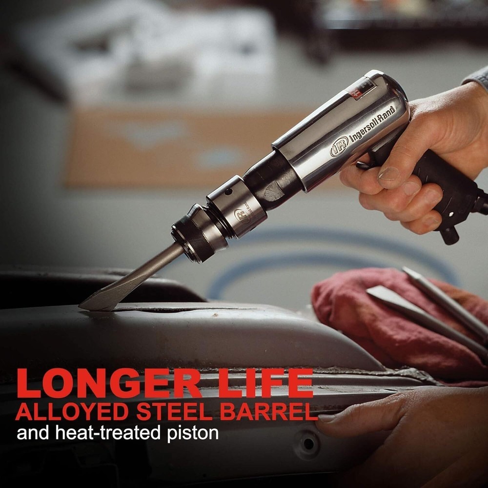 Air Hammer 3 PC Chisel Set with Tapered Punch Panel Cutter Flat Chisel 3500 BPM