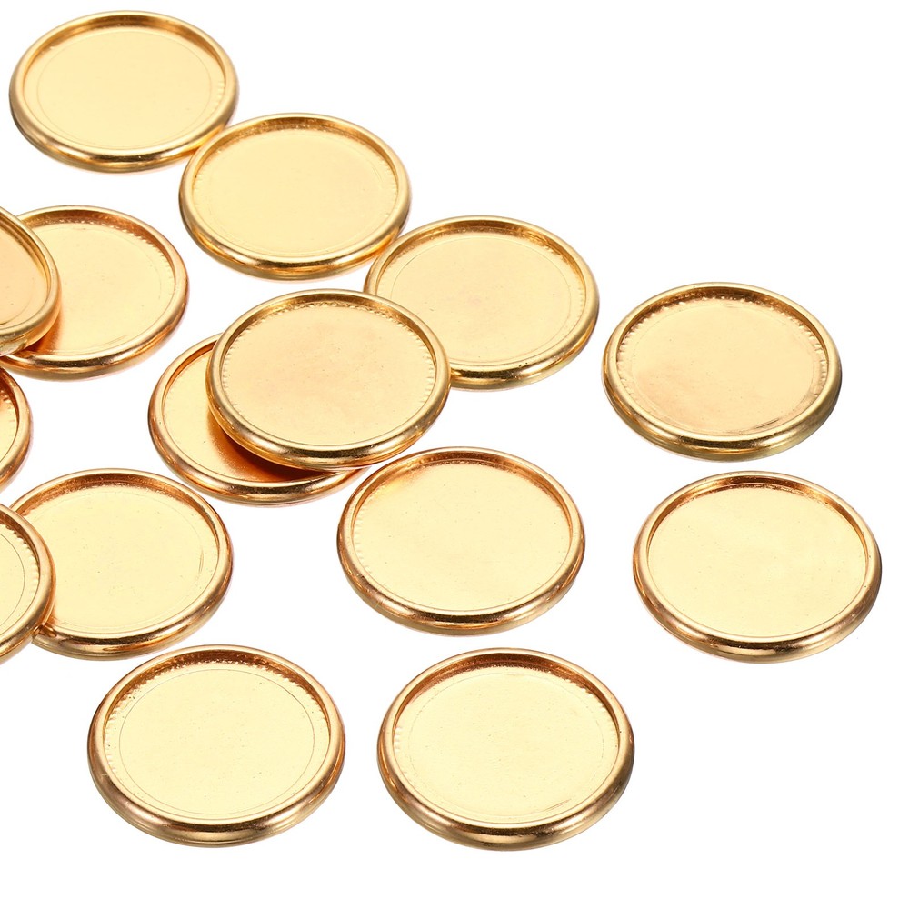 28mm Book Binding Discs 22pcs Discbound Expansion Discs Plating Round, Golden