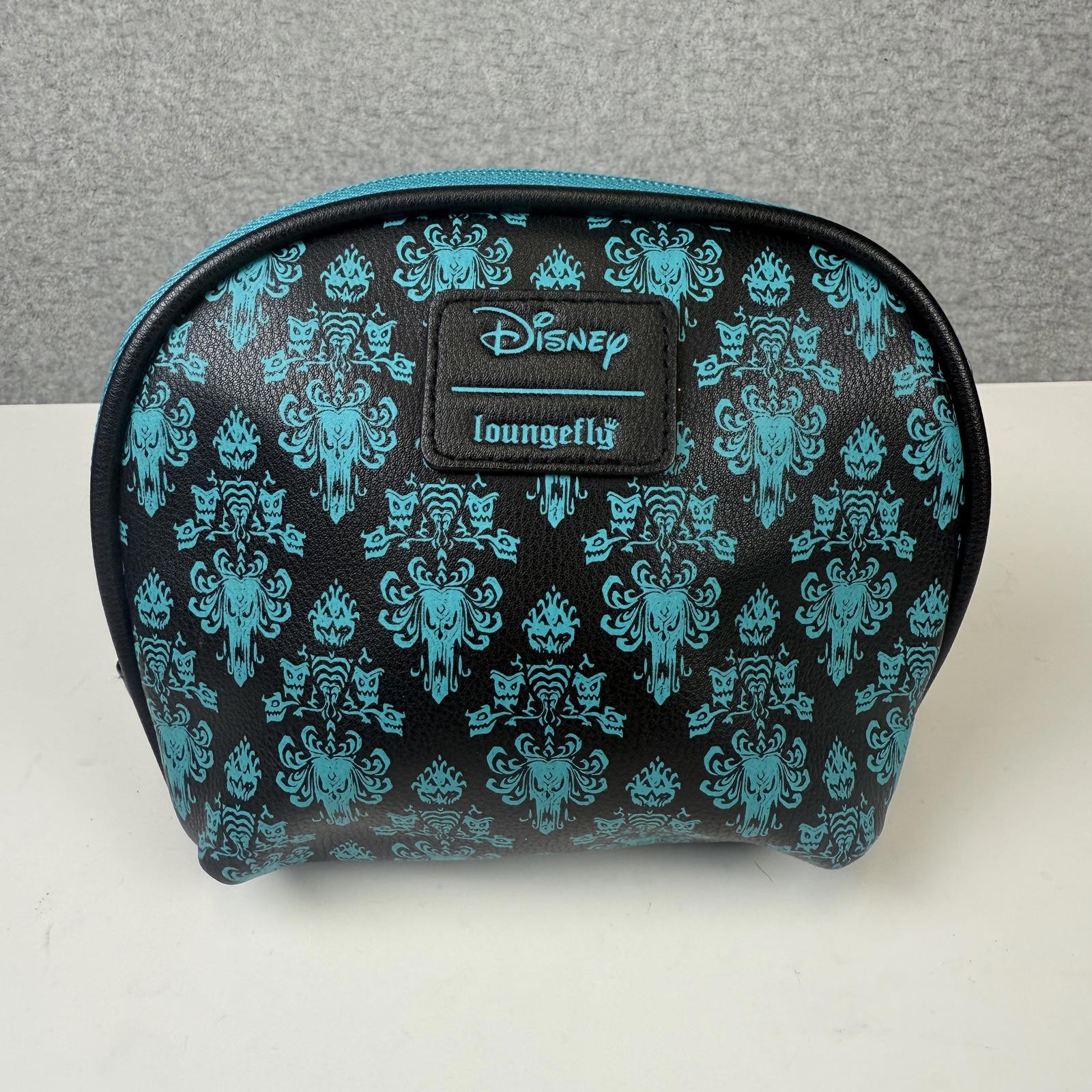 Disney X Loungefly Haunted Mansion Teal and Black Cosmetic Bag Rare