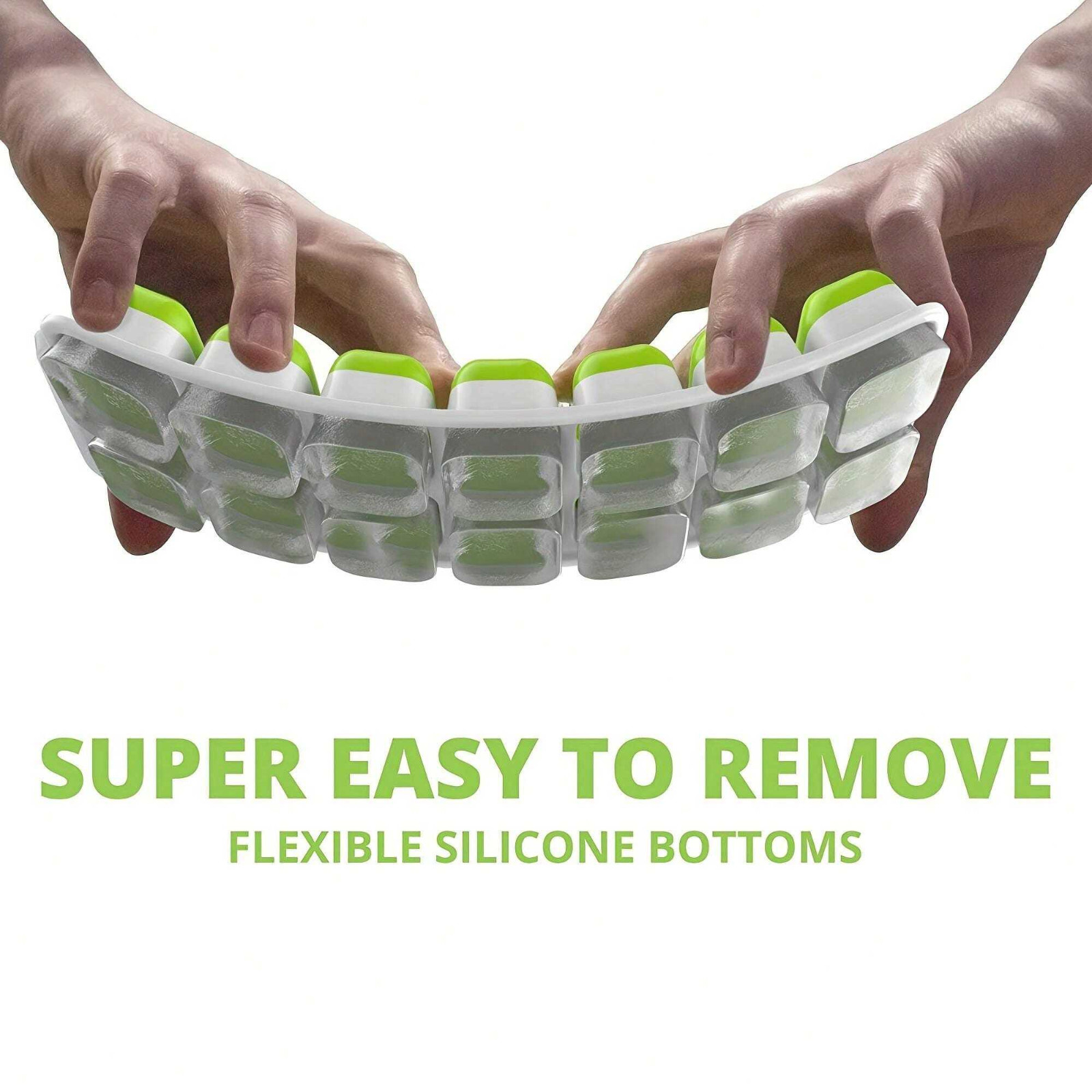 1pc Ice Cube Tray 14-cube BPA Free Ice Cube Freezer Mould With Stackable Cover