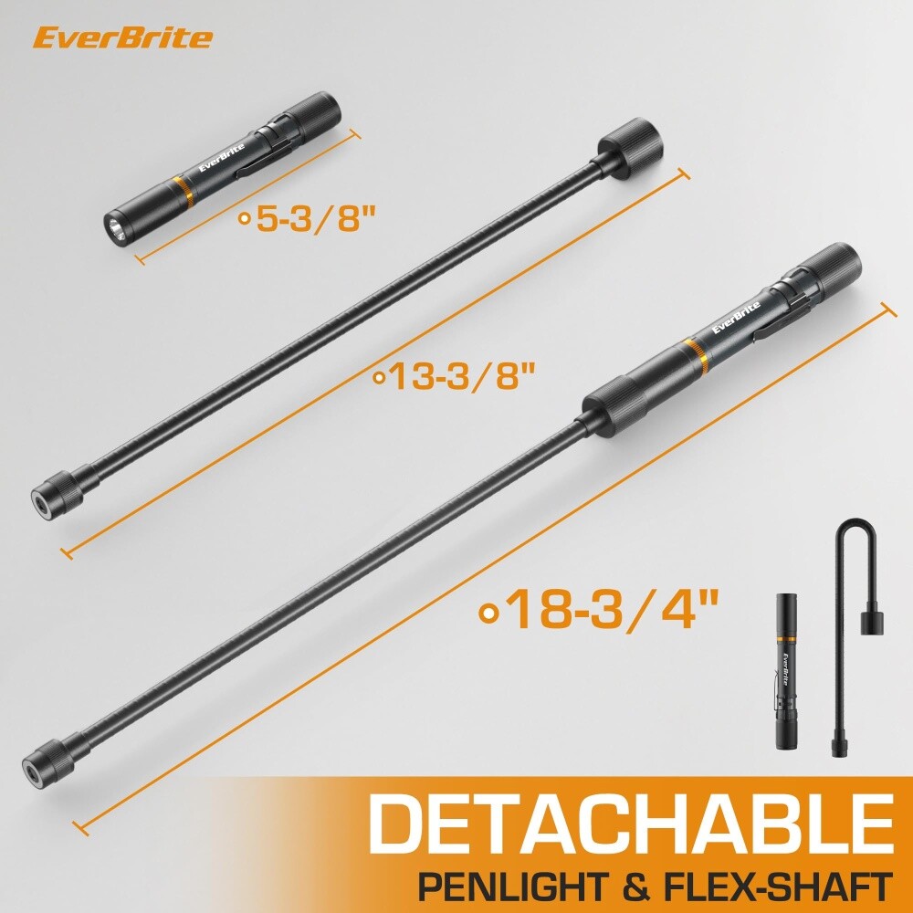 EverBrite Rechargeable LED Work Light Multi-Functional Flashlight w/3 Light Mode