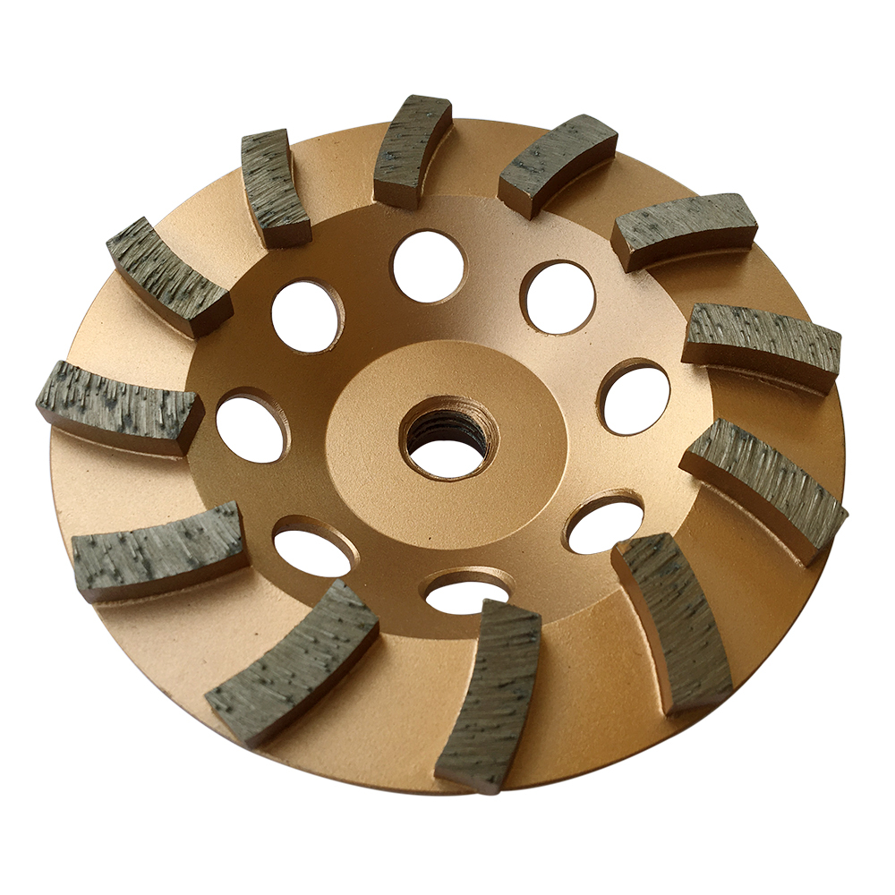 5" Concrete Grinding Cup Wheels 12 Diamond Abrasive Seg 5/8"-11 Arbor