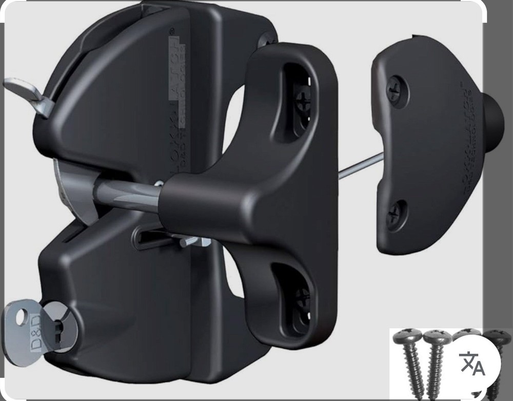 D&D LOKK LATCH with EXTERNAL ACCESS KIT LLAAB  Gate Lock