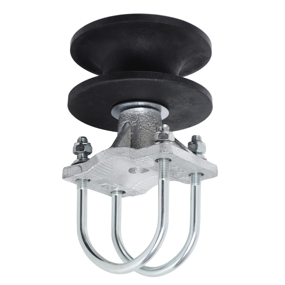 4" Round Post x 2 1/2" Round Gate Frame Nylon Cantilever Roller For Sliding Gate