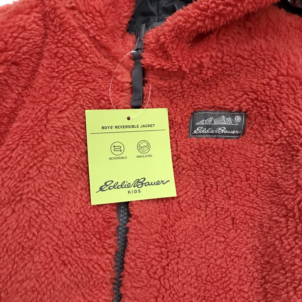 Eddie Bauer New Reversible Puffer Jacket Boys S (7/8)