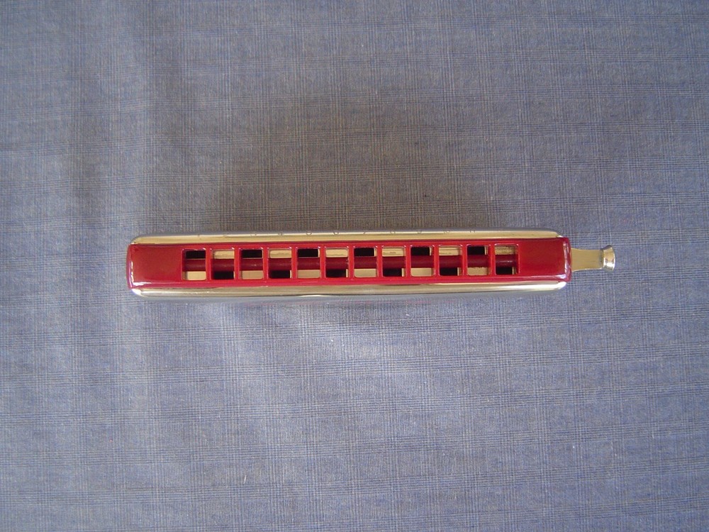 "CHROMETTA 12" "C" GERMAN MADE CHROMATIC HARMONICA BY M. HOHNER & STORAGE CASE