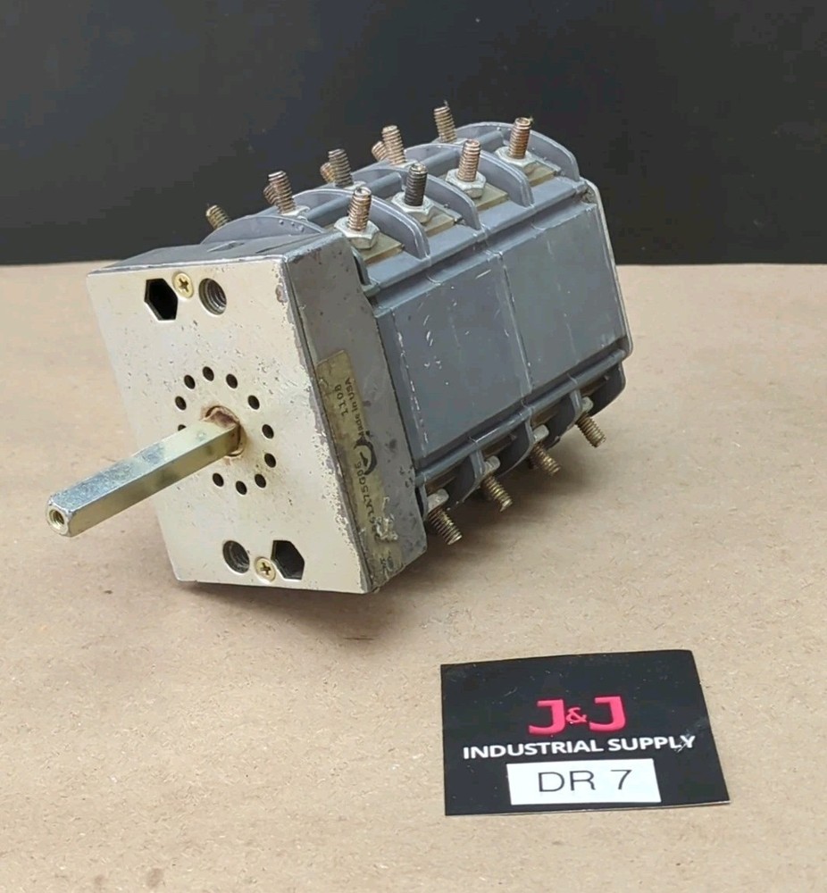 Used Electroswitch 3561A75G06 Rotary Switch Type W2 Switch Style 600V 8A