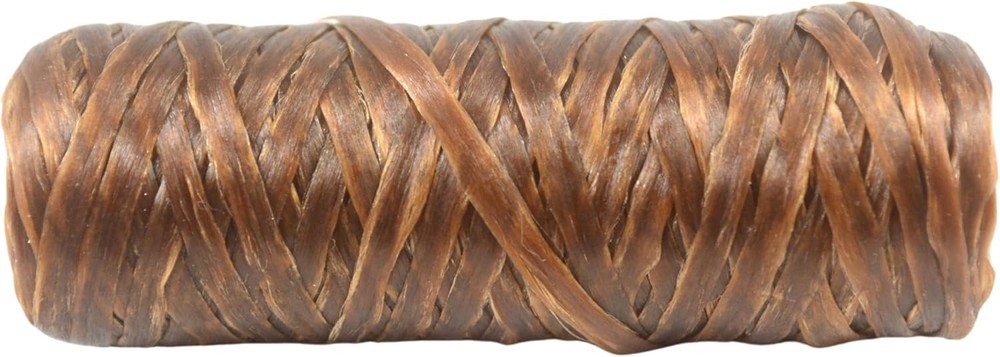 Kulay Brown Bobbin Artificial Deer Sinew Waxed Flat Poly Thread, 20