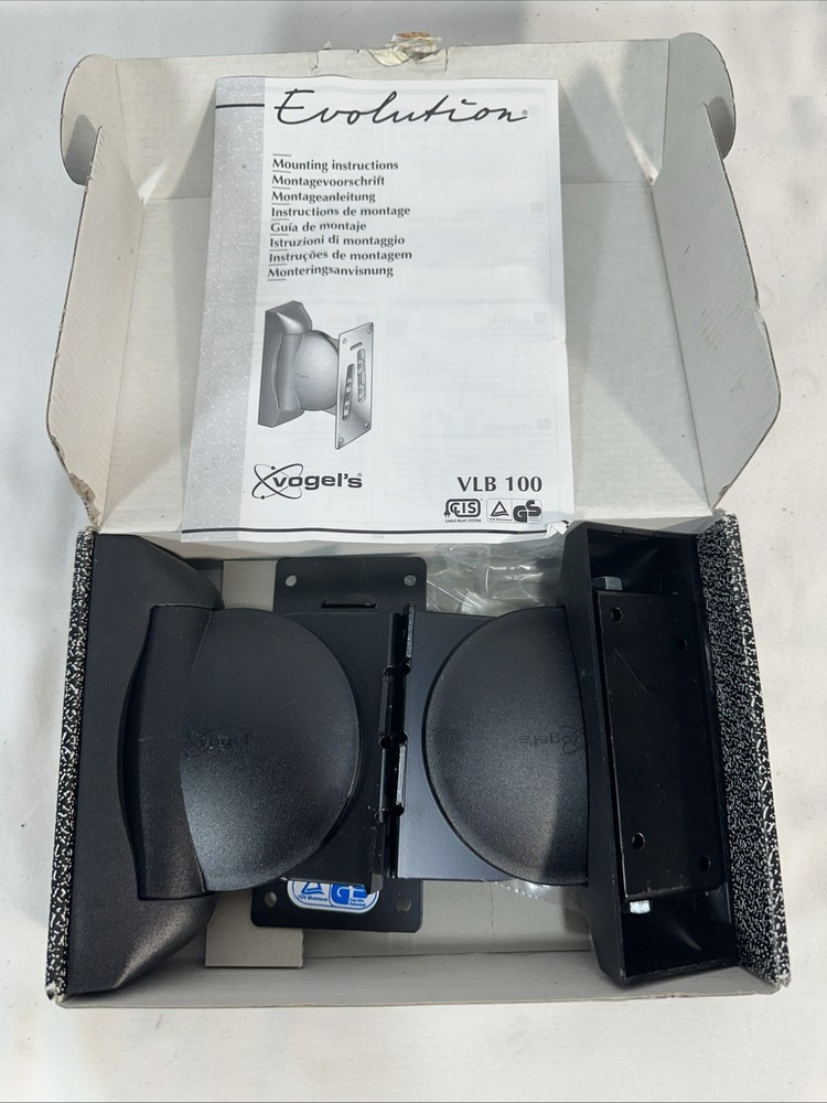 NOB Evolution VLB-100 Loudspeaker Wall Brackets WITH mounting Hardware