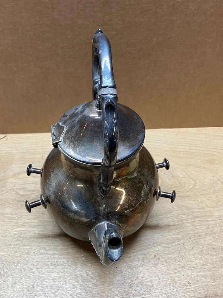 Birmingham Silver Co Silver Plate “Tilting” Tea Kettle Teapot