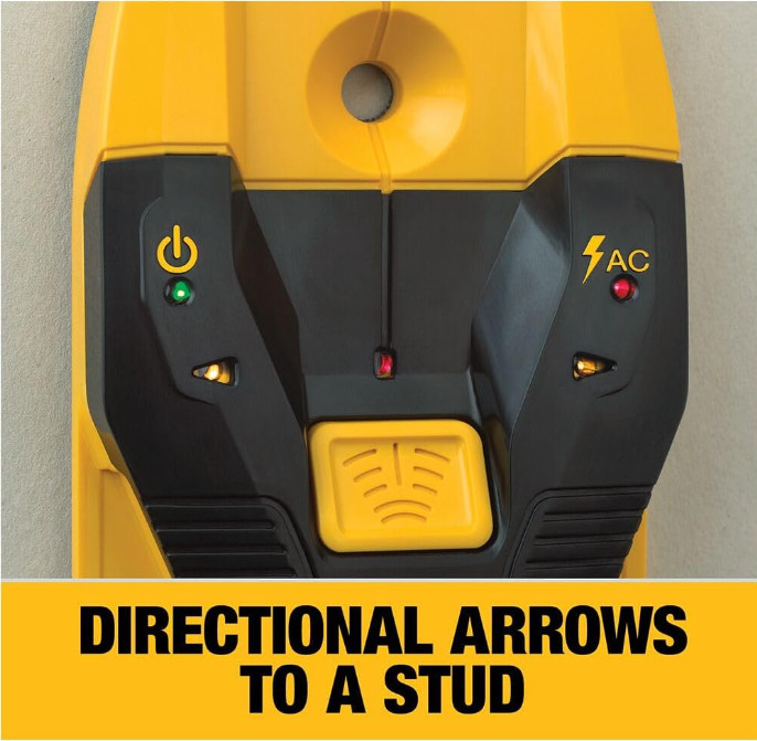 DEWALT Stud Finder, 3/4”, Locate Framing Studs Efficiently with LED Arrows, Idea