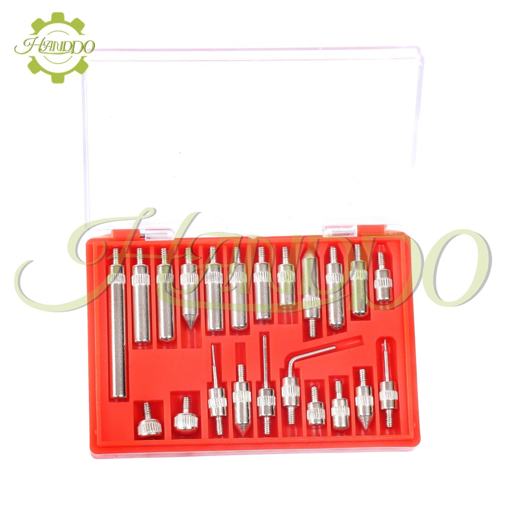 Fine Magnetic Base 1" Dial Indicator Holder Point with 22 Point Set 0-1'' Range