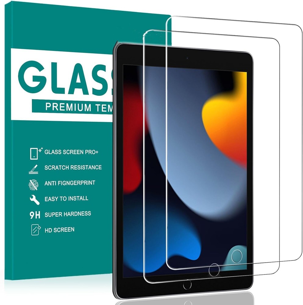 iPad 10.2 Inch 2019 Screen Protector High Premium Anti-Bubbles Saver 2 Pack