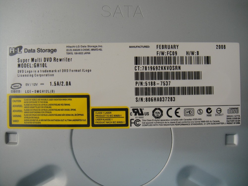 Hitachi GH10L Super Multi DVD RW