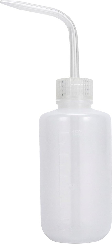 Plastic Boston Round Wash Bottle, 150ml, Each
