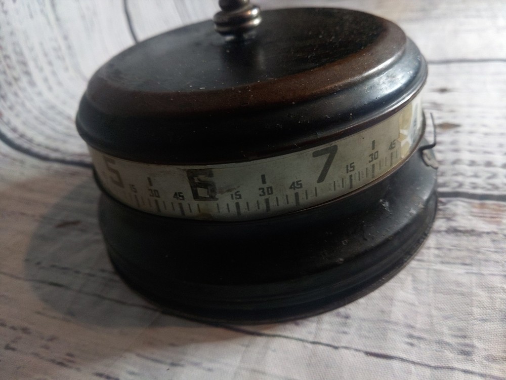Vintage Black Lux Mystery Clock