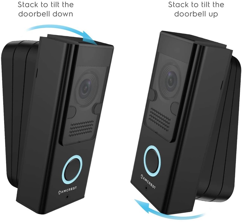 Amcrest Doorbell Adjustable Angle Mount Compatible SmartHome Doorbell/WiFi