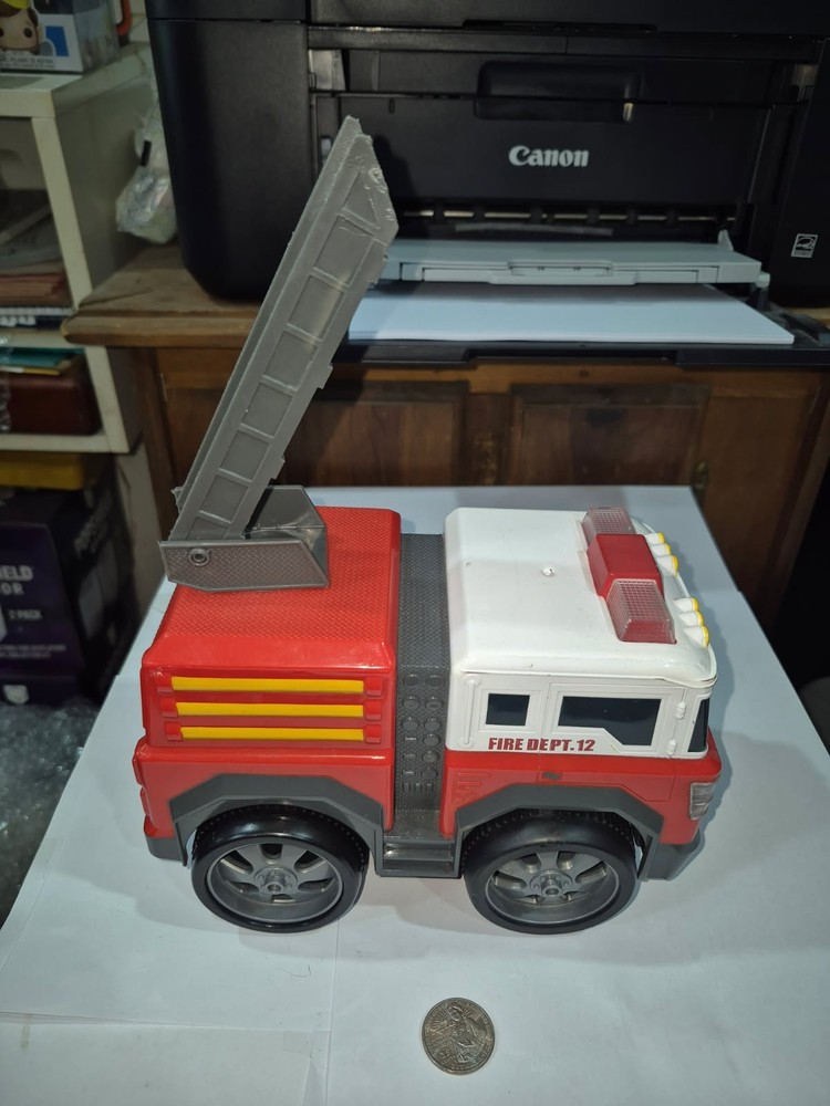 Kid Galaxy Red Pull Back Fire Truck OT5