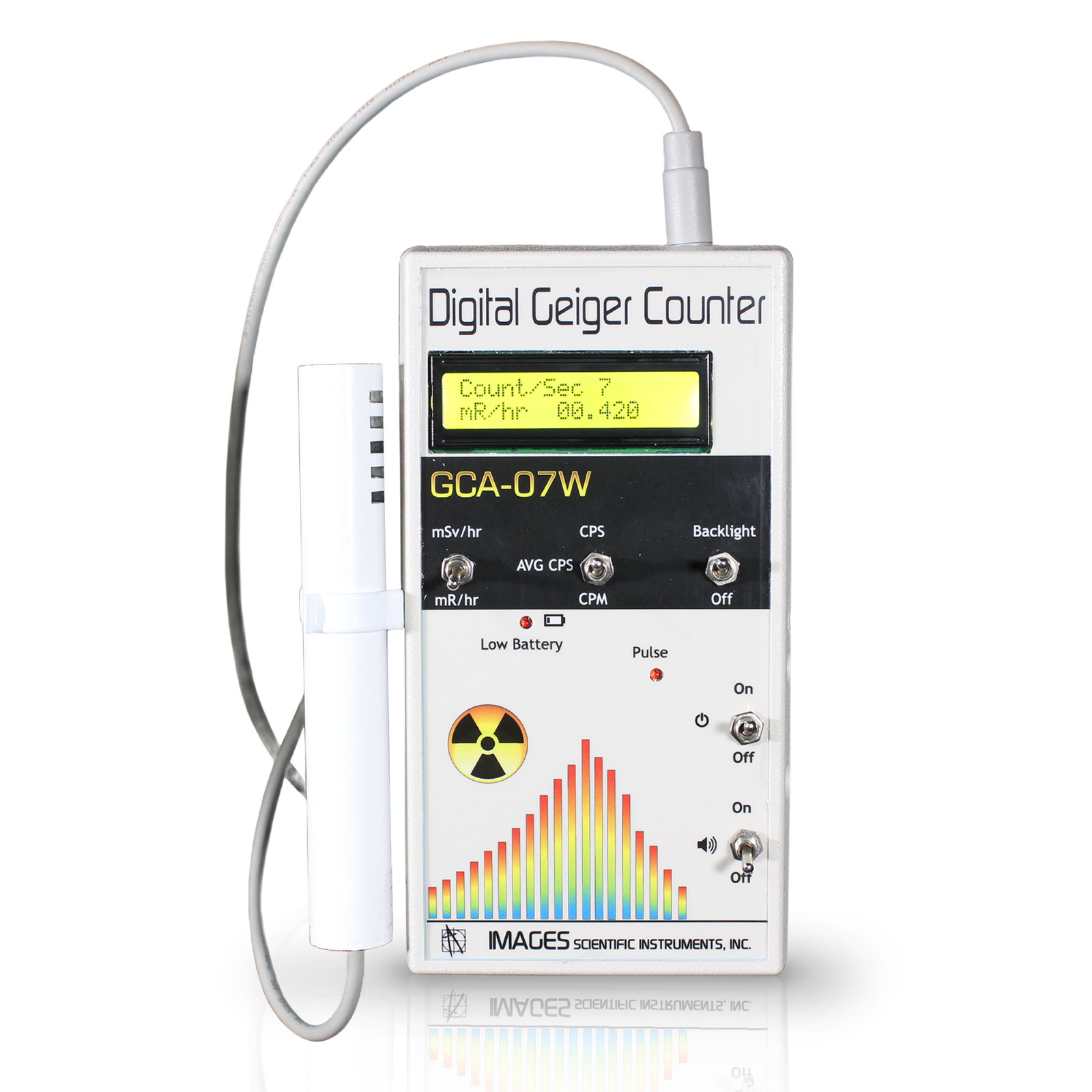 GCA-07W Professional Digital Geiger Counter With External Wand