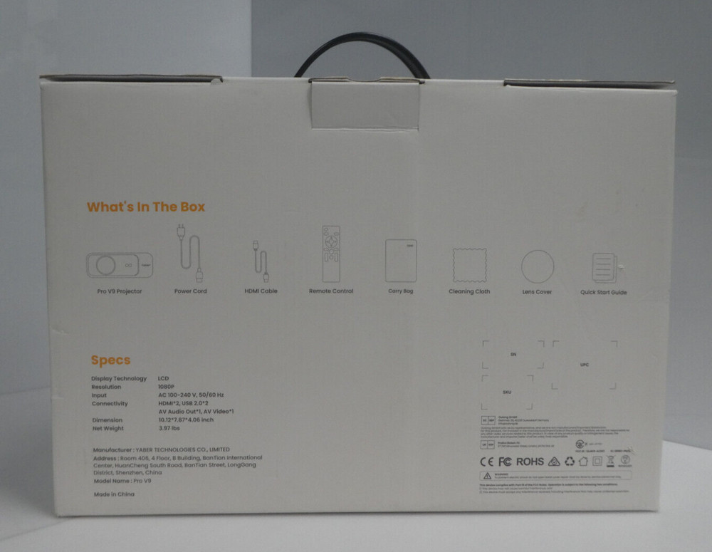 YABER Pro V9 Projector