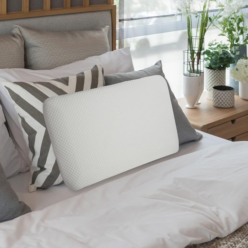 Slim 3.2" Stomach Sleeping Memory Foam Pillow-Thin, Flat, Soft Yet Supportative