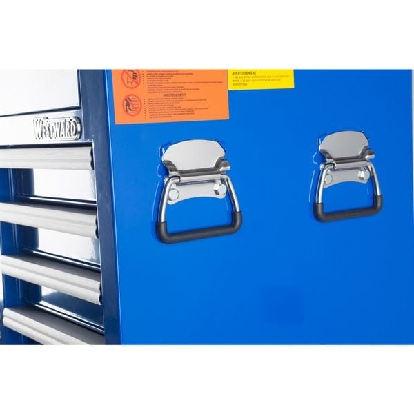 Westward 32H850 Westward Intermediate Chest, 3-Drawers, Powder Coated Blue,