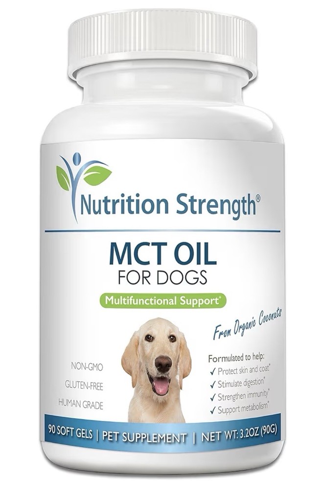 MCT Oil for Dogs from Organic Coconuts Support Cognitive Function & Energy