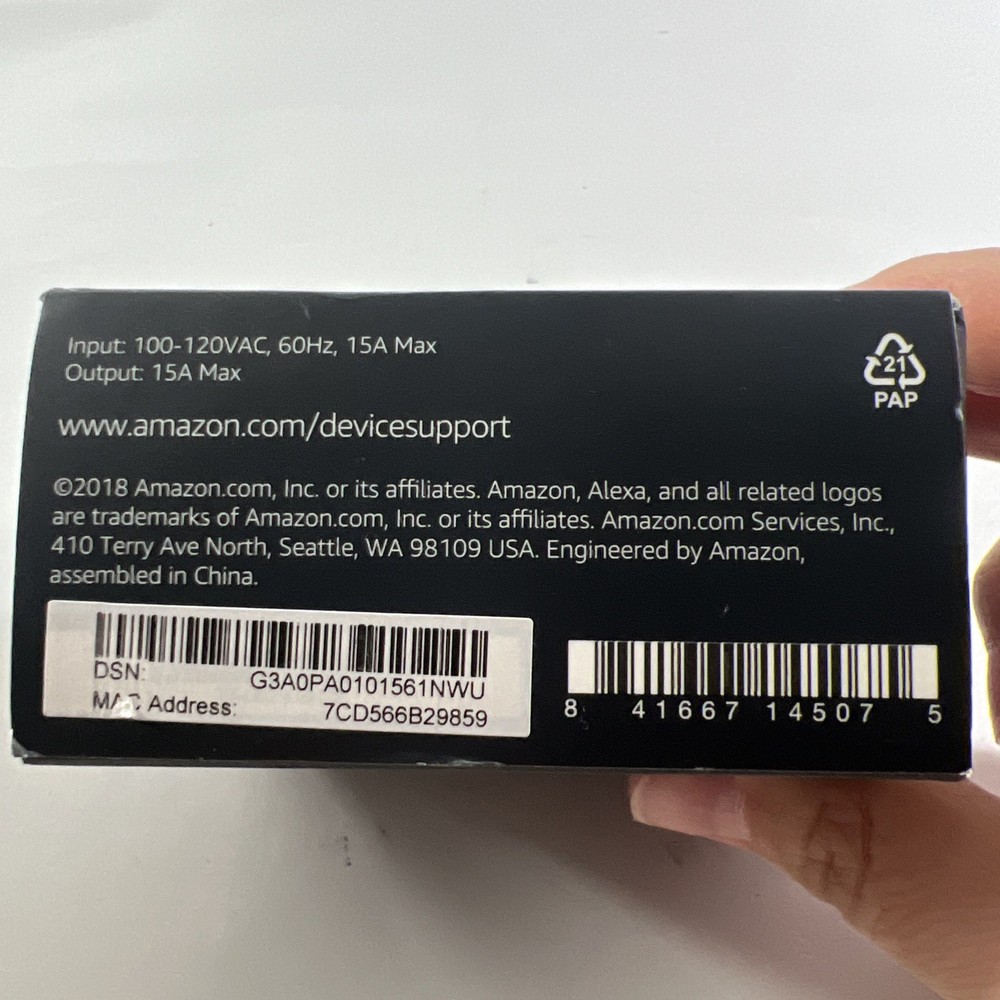 Amazon Smart Plug - White