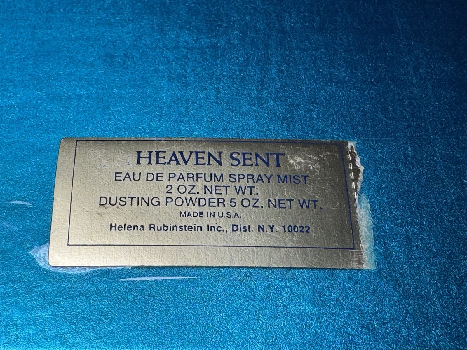 Helena Rubinstein Heaven Sent 5oz Dusting Powder + 2oz Parfum Spray Mist Set