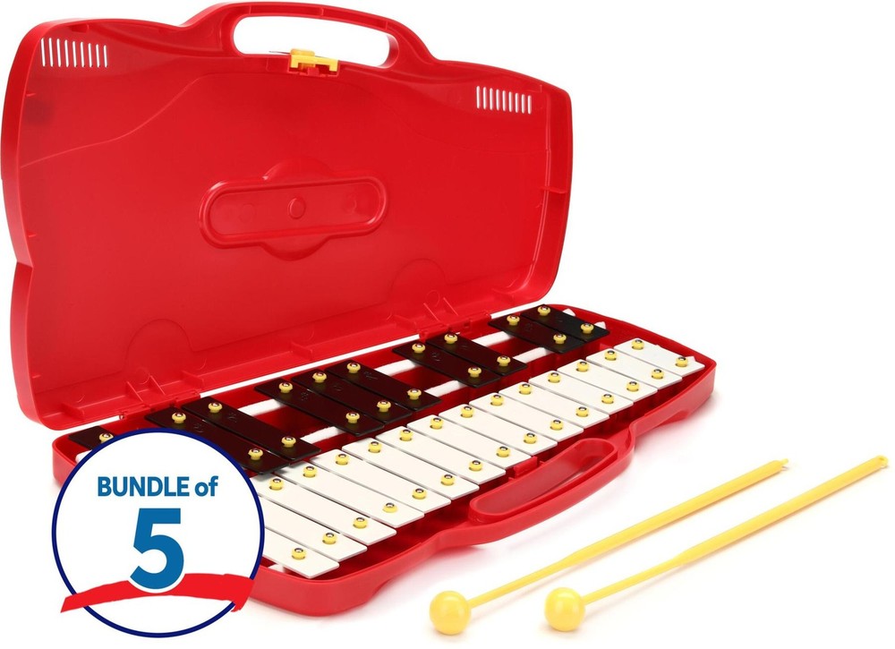 Rhythm Band 25-note Beginner Chromatic Bell Set (5 Pack)