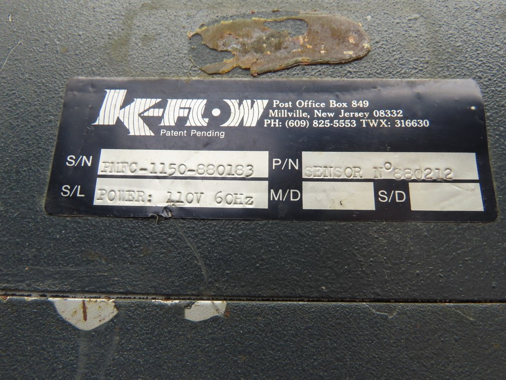 K-Flow 880212 Mass Flow Meter Controller 110VAC 60Hz