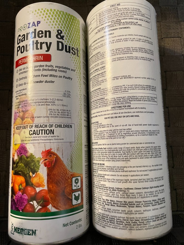 2 pack Prozap Garden & Poultry Dust - 2 Pound Container each