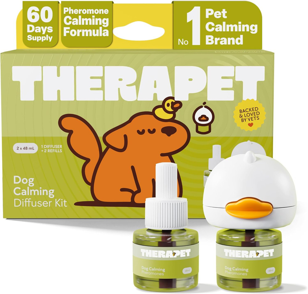 Therapet MD 60-Day Dog Calming Diffuser Kit - Dog Pheromone Diffuser for Stress,