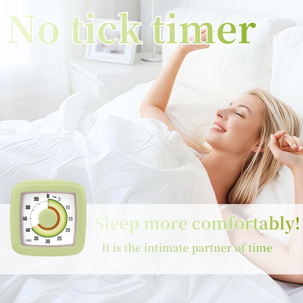 Visual Timer for Kitchen,Classroom,Cooking,Learning,Bedroom,Office, 60-Minute...