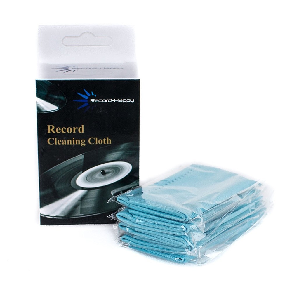 Record Cleaning Anti-Static Cloth - Extra Large - 4 Pack Microfiber Towel Lin...