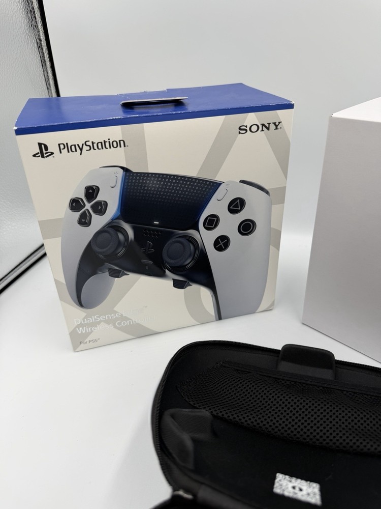 Sony DualSense Edge Wireless Controller White Black w/ Case for PS5