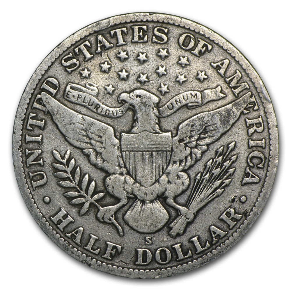 1912-S Barber Half Dollar Fine