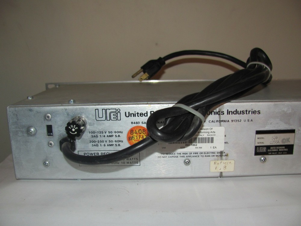 UREI 539 One Third Band Equalizer