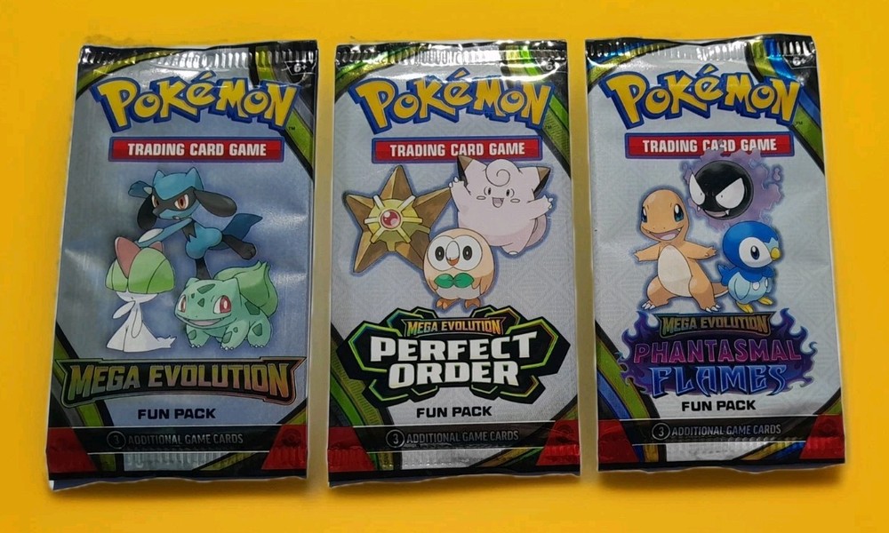 Mega Evolution Fun Packs Pokemon Sampling Card Phantasmal Flames PERFECT ORDER